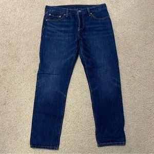 Womens Levi’s 501 Dark Wash Straight Leg Jeans Waist 28 Length 32